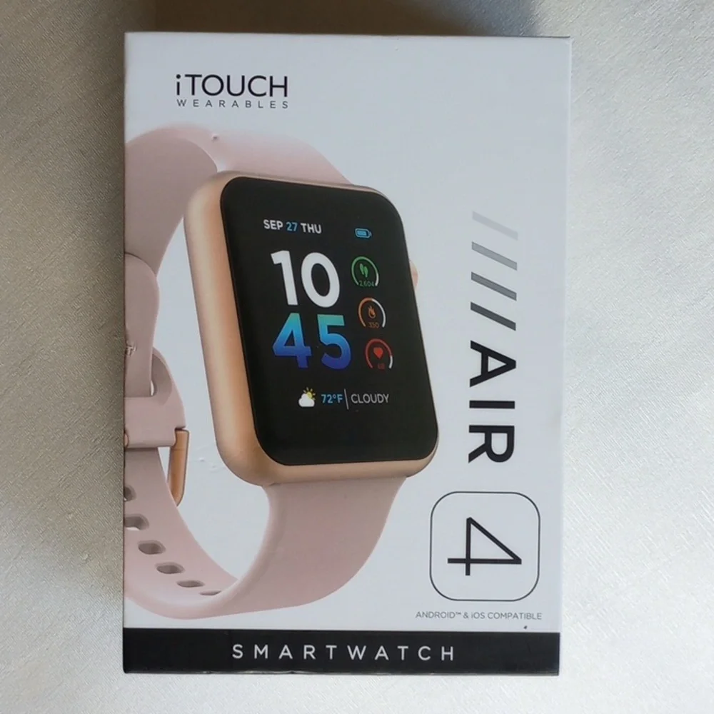 NWT iTouch Wearables Air 4 Smartwatch Blush